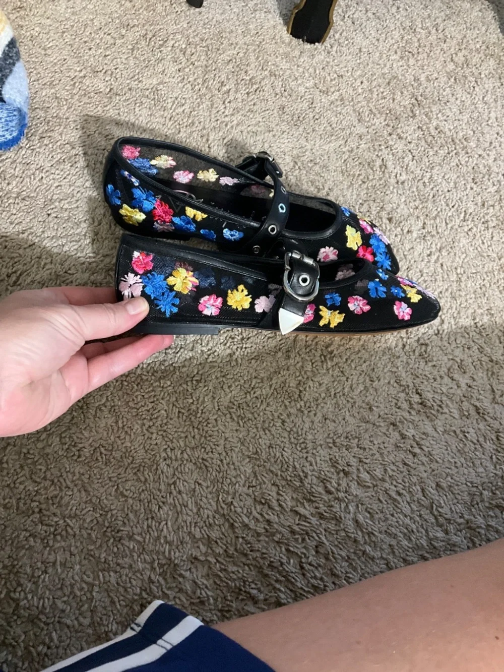 3.1 Phillip Lim Flowerworks Mesh Mary Jane
